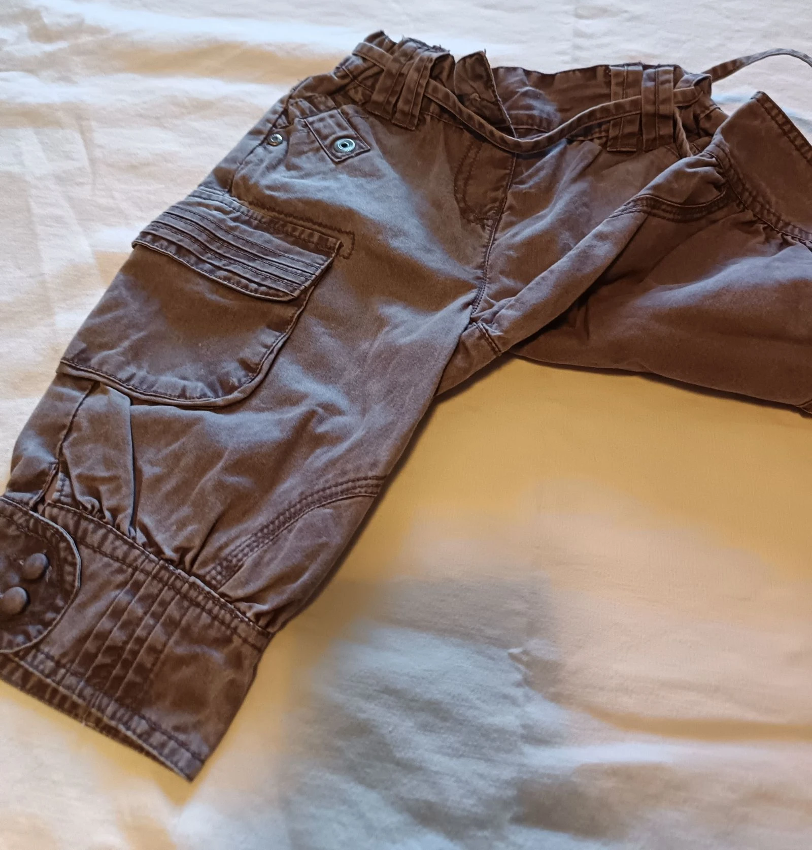 Como nuevo Pantalón Cargo Creeks Baby Gris Violeta 24 Meses – photo 7